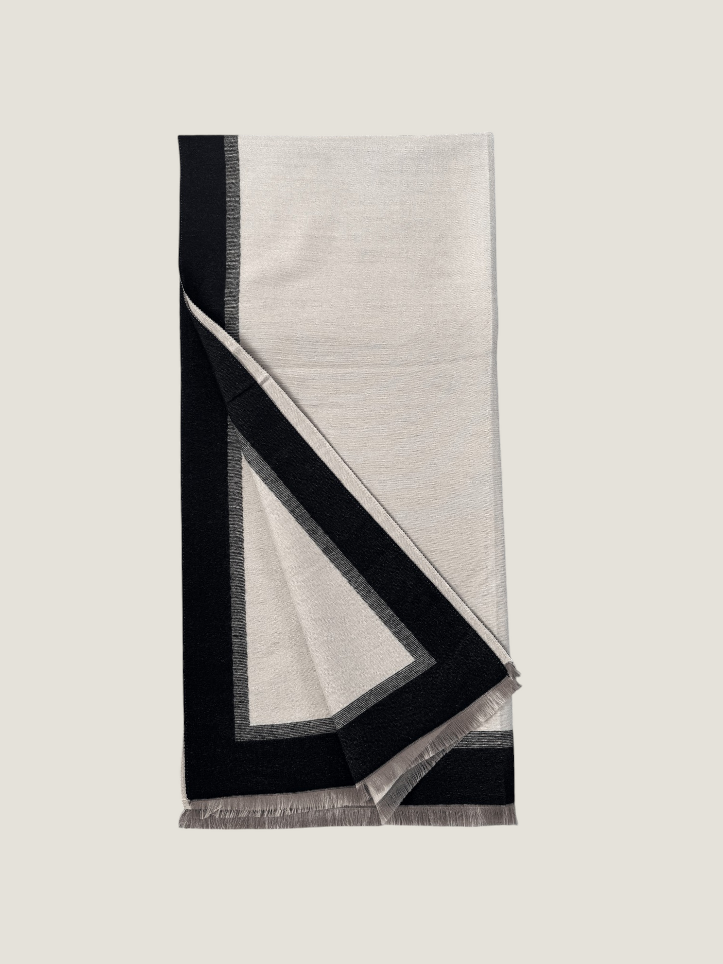 Souqstreet shawls - Black & Cream (Reversible)