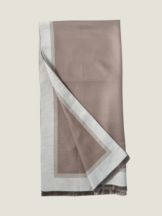 Souqstreet shawls - Pink & Cream (Reversible)